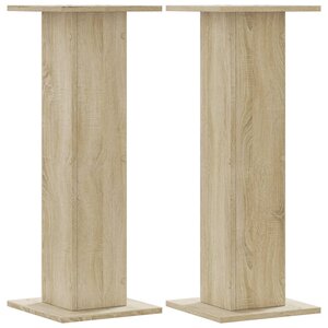 vidaXL Supports pour plantes 2 Pièces chêne sonoma bois d'ingénierie