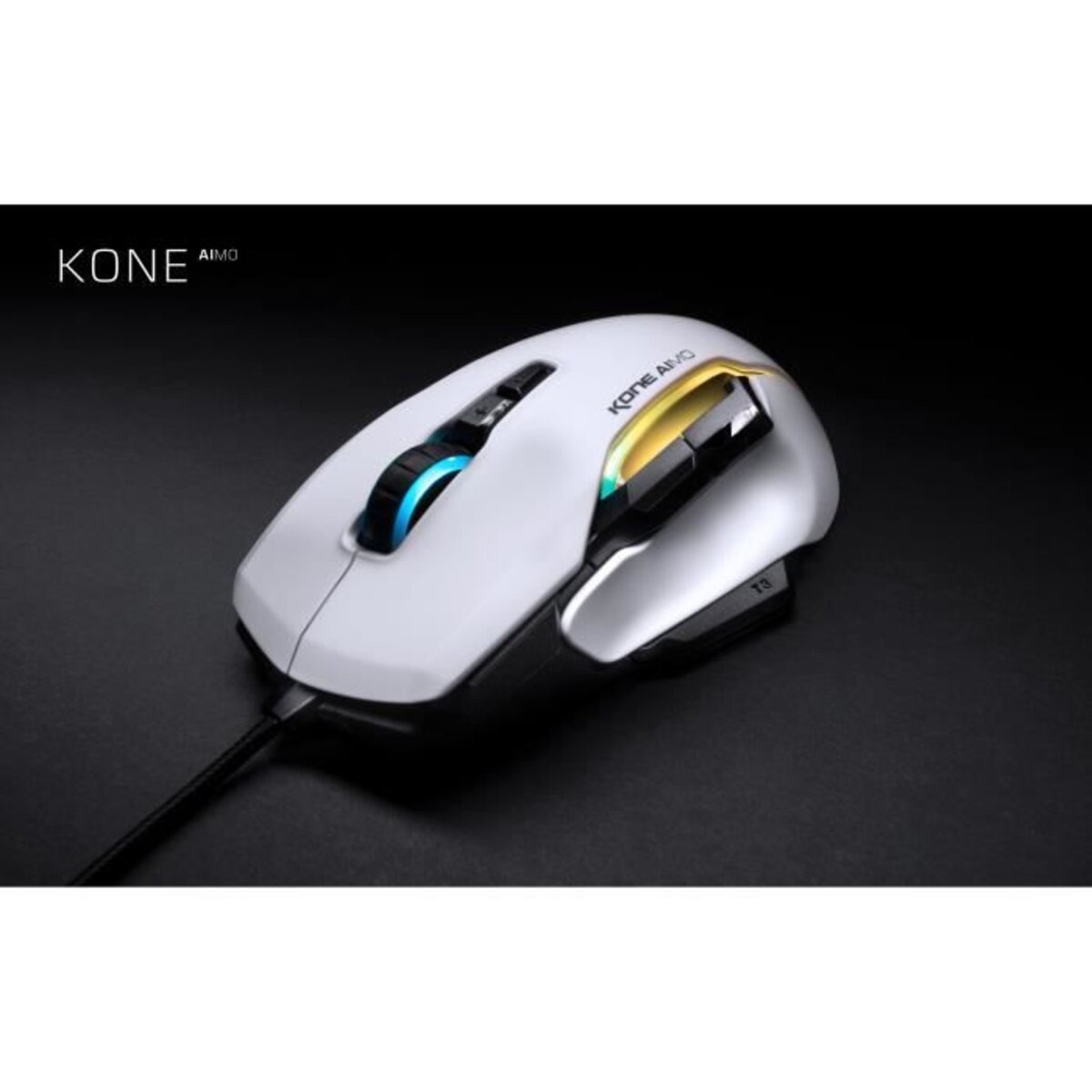Roccat KONE Pro Souris de gaming USB optique blanc 19000 dpi éclairé -  Conrad Electronic France