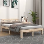 vidaXL Cadre de lit Bois massif 140x200 cm