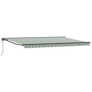 vidaXL Cadre d'auvent Vert et blanc 500 × 300 cm