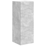vidaXL Meuble TV mural Béton 30 x 31 x 80 cm Bois d'ingénierie