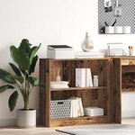 vidaXL Bibliothèque vieux bois 80x24x76 cm bois d'ingénierie