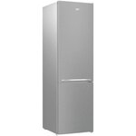 BEKO - Réfrigérateur combiné - Pose libre - 386 L (266+120) - Froid statique - 202x59,5x67 cm - Gris acier
