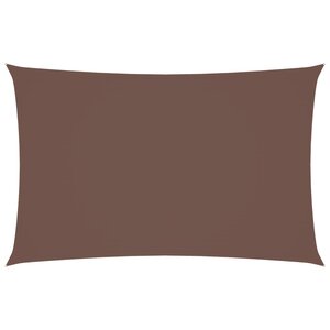 vidaXL Voile de parasol tissu oxford rectangulaire 5x8 m marron