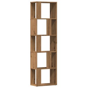 vidaXL Bibliothèque chêne artisanal 45x24x159 cm bois d'ingénierie