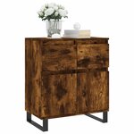 vidaXL Buffet Chêne fumé 60x35x70 cm Bois d'ingénierie