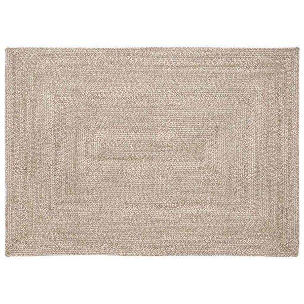 vidaXL Tapis de surface Naturel et Blanc 120 x 170 cm Jute