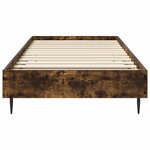 vidaXL Cadre de lit Chêne fumé 80 x 200 cm Bois d'ingénierie