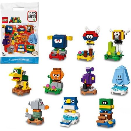 Lego 71402 super mario pack surprise de personnage - série 4  jouet a collectionner avec figurines  1 unité (au hasard)