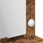 vidaXL Table de Maquillage avec Lumières LED - Bois Vintage - 100x41x135 cm