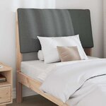 vidaXL Tête de lit capitonnée Gris foncé 90 cm Pin massif