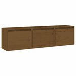 vidaXL Meubles TV 3 Pièces Marron miel Bois massif de pin