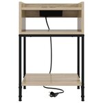 vidaXL Cabinet de chevet avec étagère Chêne sonoma 40 x 40 x 61 cm