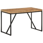 vidaXL Table à manger 120x60x76 cm Bois massif d'acacia et de manguier