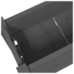 vidaXL Jardinière Gris 77x25x104 5 cm Bois massif de pin