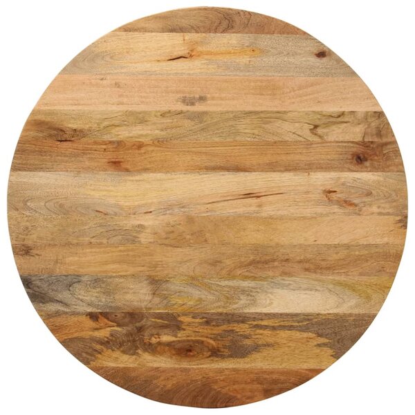vidaXL Dessus de table Ø 90x2 5 cm rond bois de manguier massif