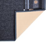 Vidaxl tapis de couloir antidérapant anthracite 80x400 cm