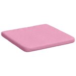 vidaXL Coussins de siège 4 Pièces Rose 40 x 40 x 3 cm tissu