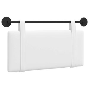 vidaXL Tête de lit suspendue Blanc Tissu
