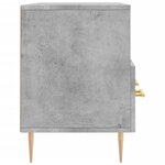 vidaXL Meuble TV gris béton 102x36x50 cm bois d'ingénierie