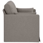 vidaXL Canapé Taupe 139 x 78 x 80 cm tissu