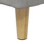 vidaXL Pouf de rangement Gris clair 60 x 60 x 45 cm Velours