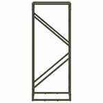 vidaXL Portant de bois chauffage vert olive 40x25x100 cm