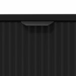 vidaXL Ensemble de mobilier de salle de bain avec tiroir 2 Pièces Noir