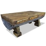 vidaXL Table basse Bois de récupération massif 90x50x35 cm