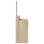 vidaXL Coiffeuse Chêne sonoma 100 x 41 x 140 cm Bois d'ingénierie