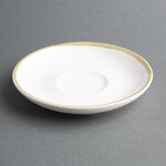 Soucoupes couleur craie pour tasses à expresso 160mm kiln - lot de 6 - olympia -  - porcelaine