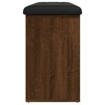 vidaXL Banc à chaussures chêne marron 102x32x50 cm bois d'ingénierie