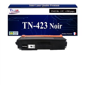 T3AZUR - Toner compatible avec Brother TN421 TN423 Noire pour Brother HL-L8260CDW HL-L8360CDW