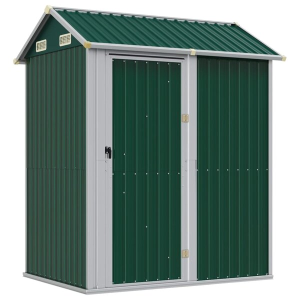 vidaXL Abri de jardin vert 192x152 5x237 cm acier galvanisé