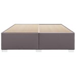vidaXL Cadre de lit sans matelas gris 200x200 cm similicuir