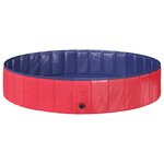 vidaXL Piscine pour enfants Rouge et bleu Ø 160 x 30 cm