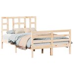 vidaXL Cadre de lit sans matelas bois de pin massif