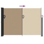 vidaXL Auvent latéral rétractable taupe 140x500 cm