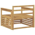 vidaXL Canapé d’extérieur Bois d'Acacia Massif Blanc