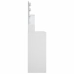 vidaXL Coiffeuse avec LED blanc 86 5x35x136 cm