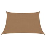 vidaXL Voile d'ombrage 160 g/m² Taupe 3/4x2 m PEHD
