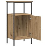 vidaXL Table de chevet chêne artisanal 41x31x80 cm bois d'ingénierie