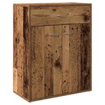 vidaXL Buffet vieux bois 60x30x75 cm bois d'ingénierie