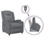 vidaXL Fauteuil Anthracite Similicuir