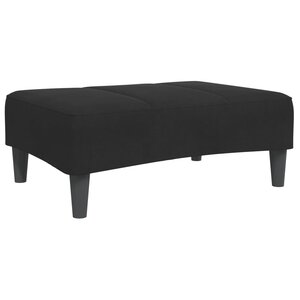 vidaXL Repose-pied noir 77x55x31 cm velours