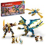 71796  Ninjago - Le dragon élémentaire contre le robot de limpératrice