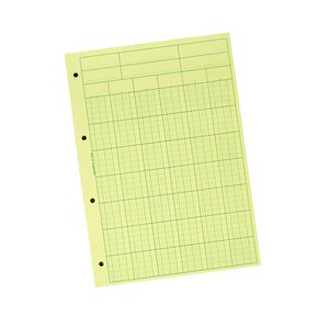 Bloc Audit de Contrôle comptable, 6 colonnes, 70 feuillets - 21 x 29,7 cm - A4  (paquet 5 unités)