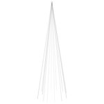 vidaXL Sapin de Noël sur mât de drapeau 732 LED Bleues 500 cm