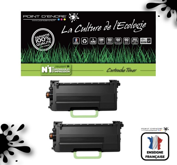TN3610XXL - 2 X Noir - Grande capacité