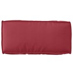 vidaXL Set de coussins de palette 2 Pièces Rouge bordeaux 80 x 80 x 12 cm